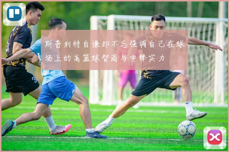 斯普利特自谦却不忘强调自己在球场上的高篮球智商与中锋实力